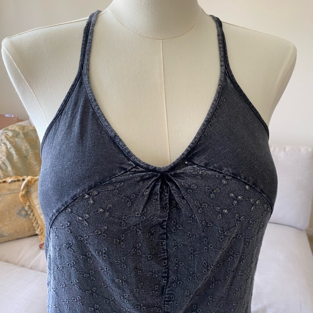 DKNY Jeans Maxi Dress, Black Sz Large
